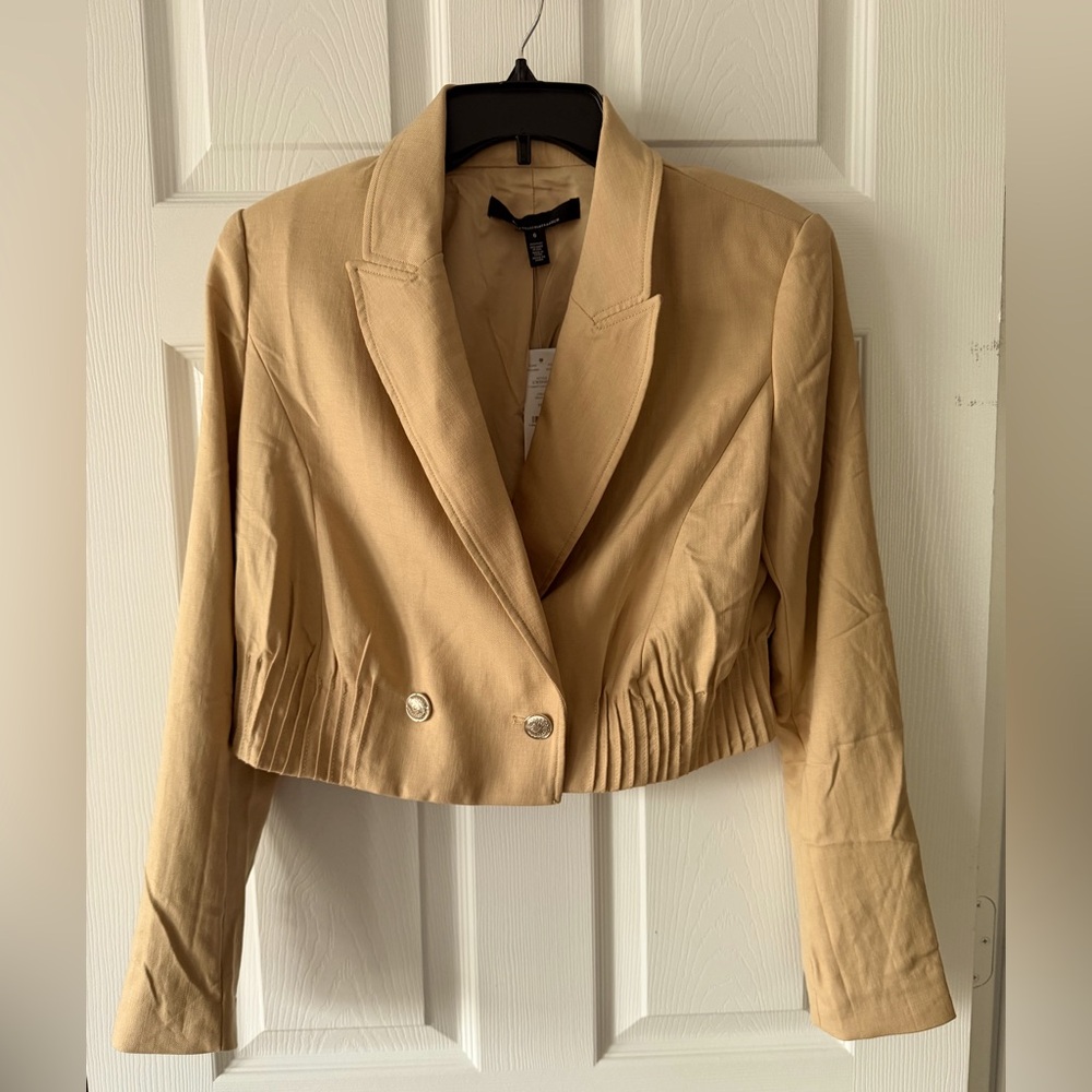 White House Black Market Double-Breasted Cropped Women's Jacket